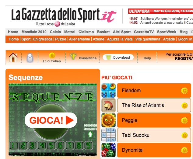 Gazzetta games online
