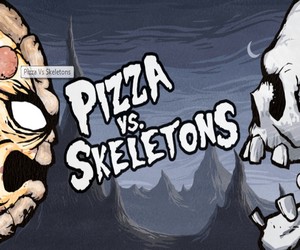 Pizza vs skeletons