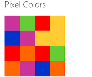 Pixel Colors.