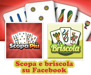 Scopa e Briscola su Facebook.